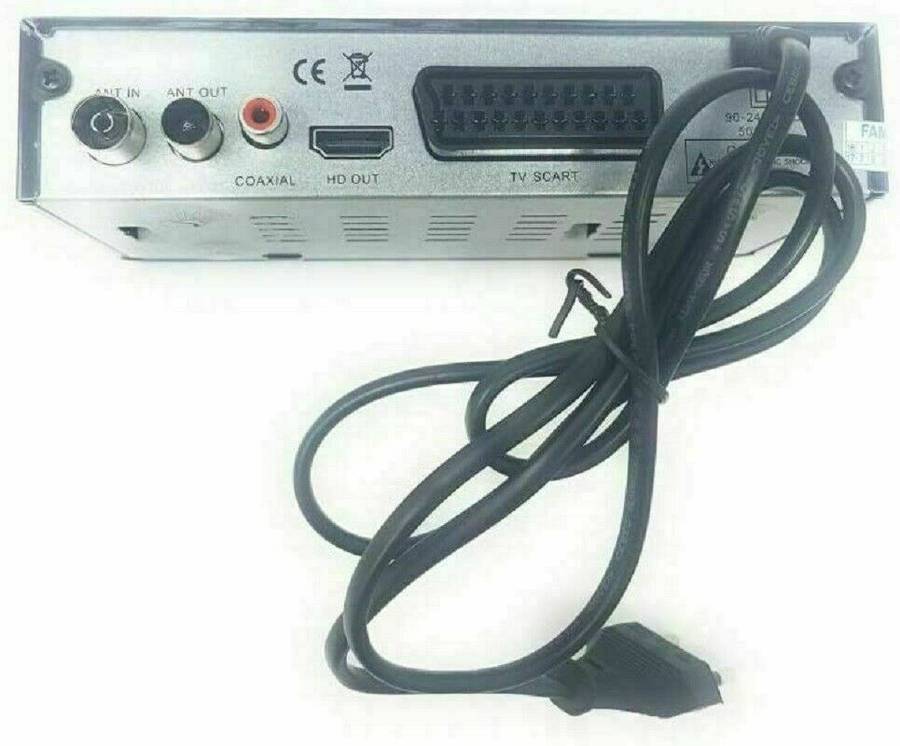 FREE TO AIR DECODER DVB-T2 T3 HD 1080P DIGITALE HDMI SCART MPEG4 JPEG USB REG. PVR