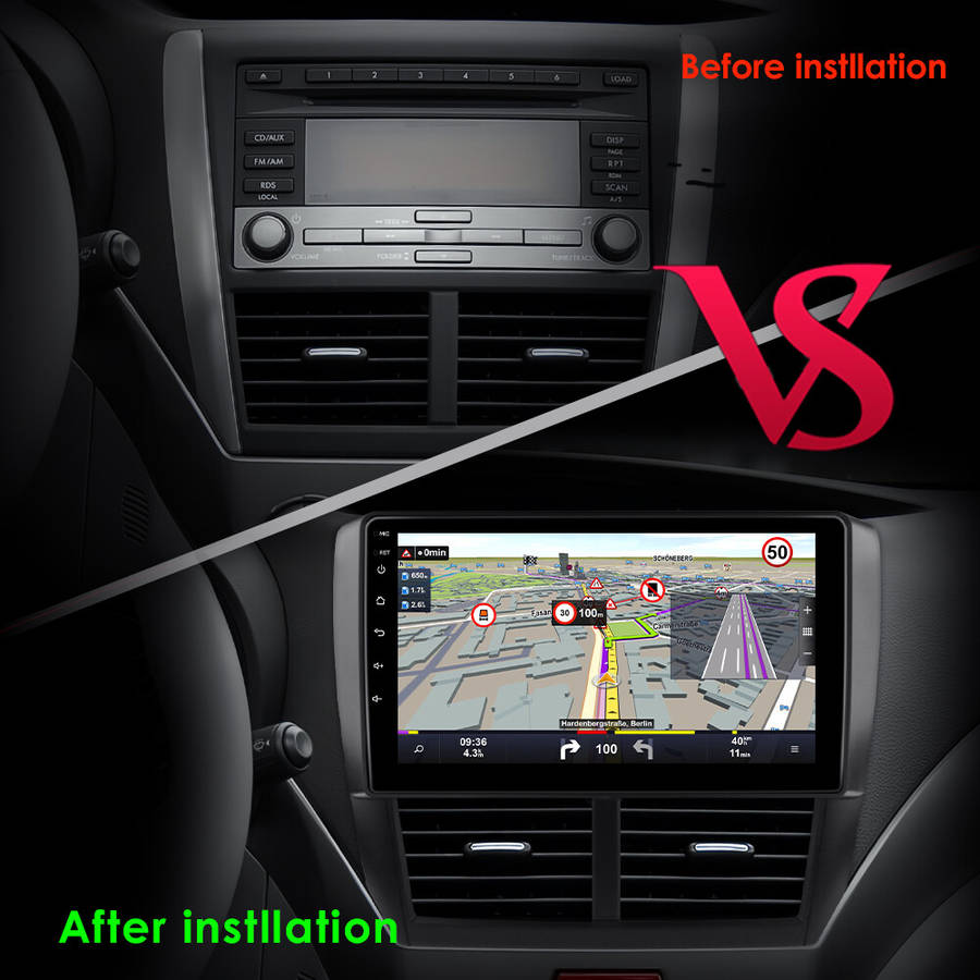 8Core Android13 Car GPS Radio DSP For Subaru Forester WRX 2008-12 Carplay Stereo