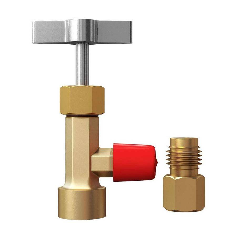 R134a A/C Can Tap With Tank Adapter For 1/4\\ And 1/2\\ AC Charging Hoses