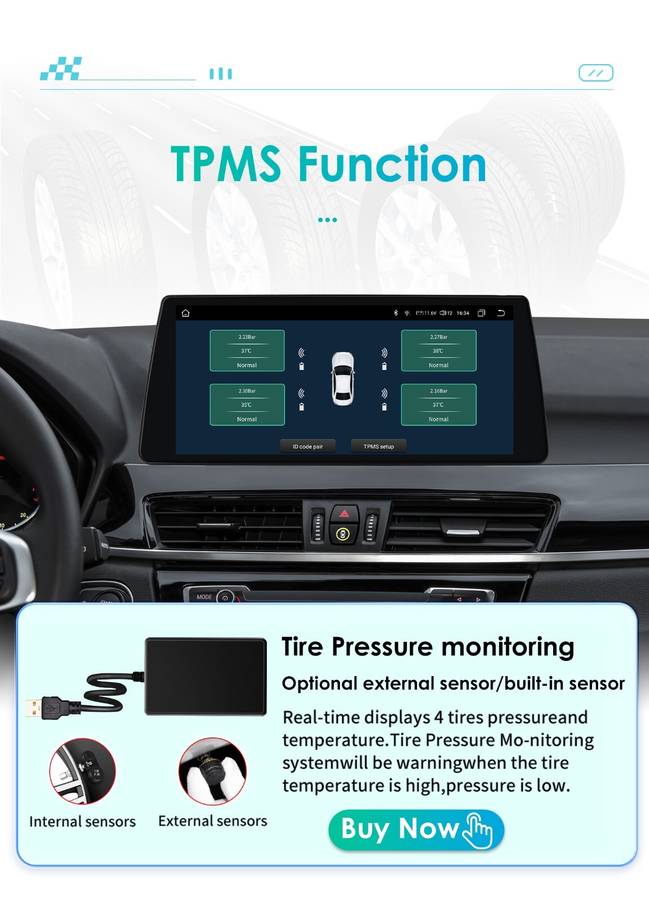 10.25" Screen For BMW X1 F48 Carplay GPS Android Auto Navi GPS Car Stereo 4Core