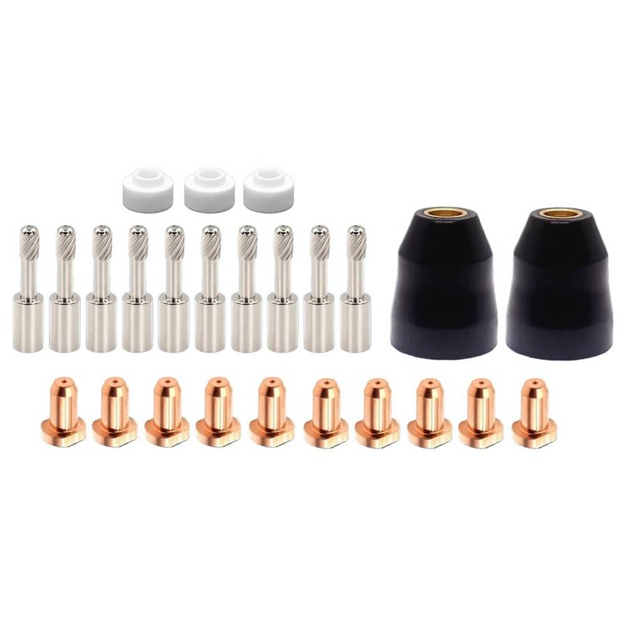 Plasma Cutting Consumables Set For Thermal Dynamics PCH10 Torch 25 Pieces