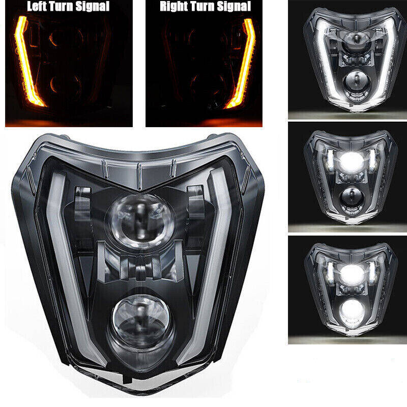 LED Headlight With Turn signal For KTM 250 XC-W 300 EXC 350 EXCF 450 EXC EXC-F
