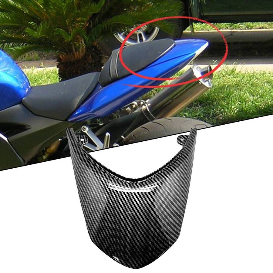 For KAWASAKI ZX10R 2004 2005 Carbon Fiber Black Upper Tail-Light Cover Fairing
