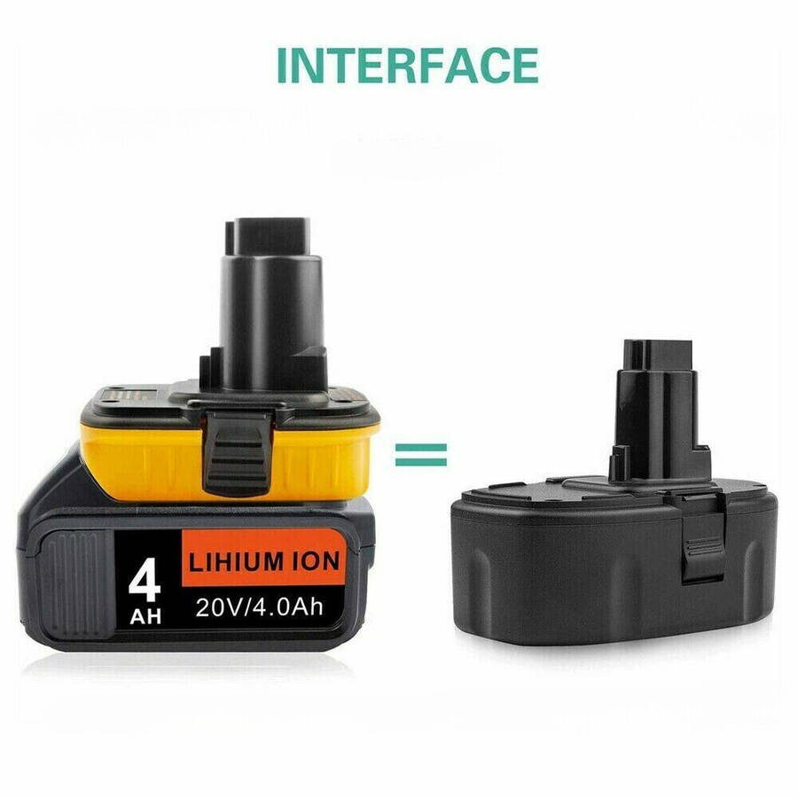 For DEWALT 18V/20V Battery Adapter Converter 18V to 20V Max Li-Ion Tools DCA1820