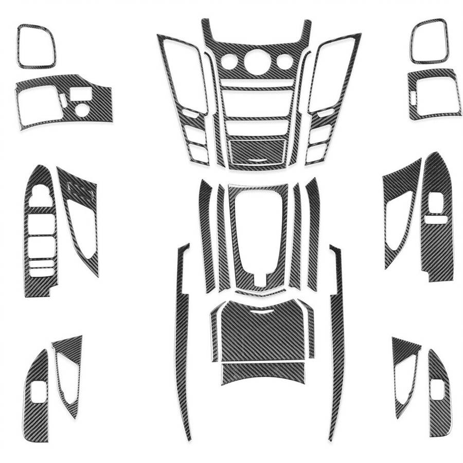 31Pcs Carbon-Fiber Full Interior Decorative Cover Trim For CTS 2008-13