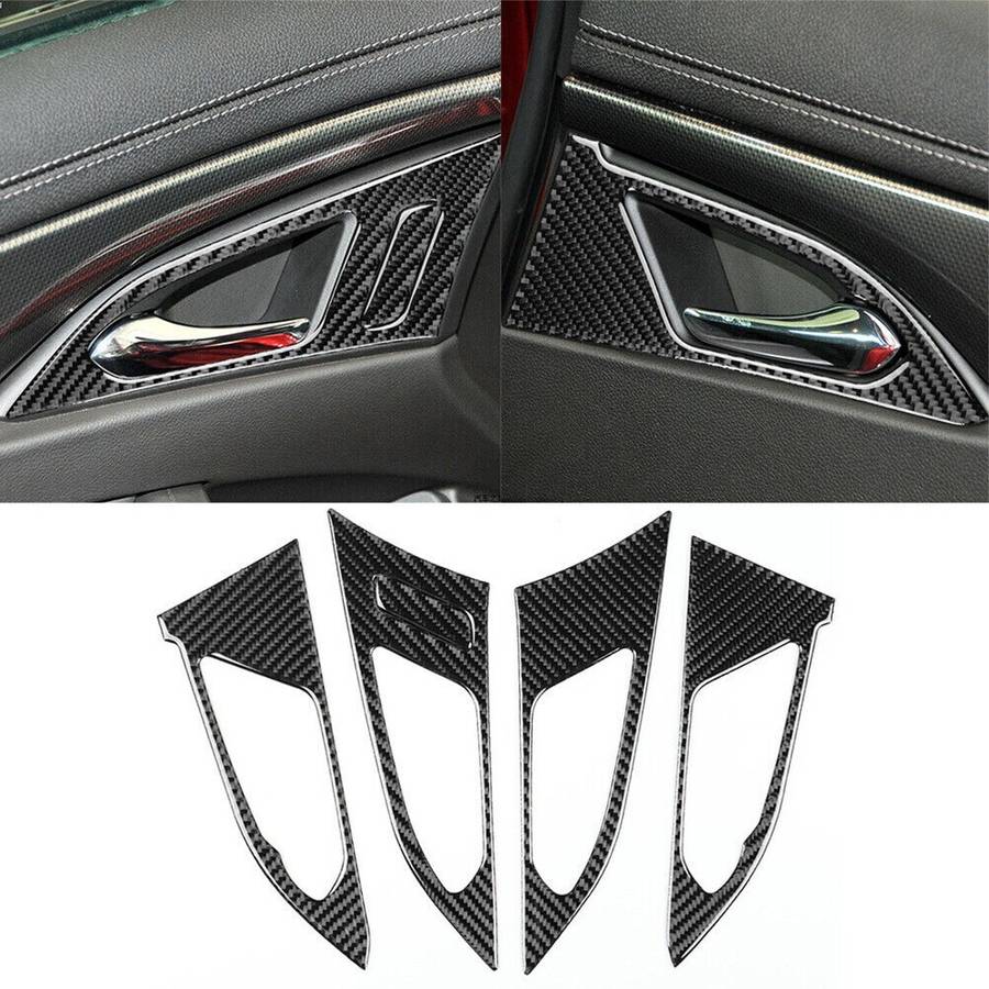 31Pcs Luxury Carbon Fiber Interior Full Set Trim Parts For Cadillac CTS 2008-13