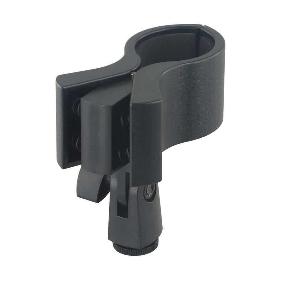 Large Microphone-Clip Clamp Holder With 3/8 Adapter For 3.2-6.8CM Mic