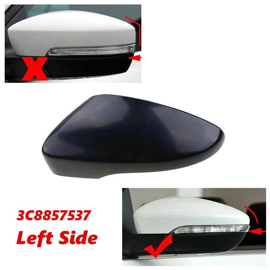 Left Driver Side Rear View Mirror Cover Cap For CC For Eos For Passat 2012-2016