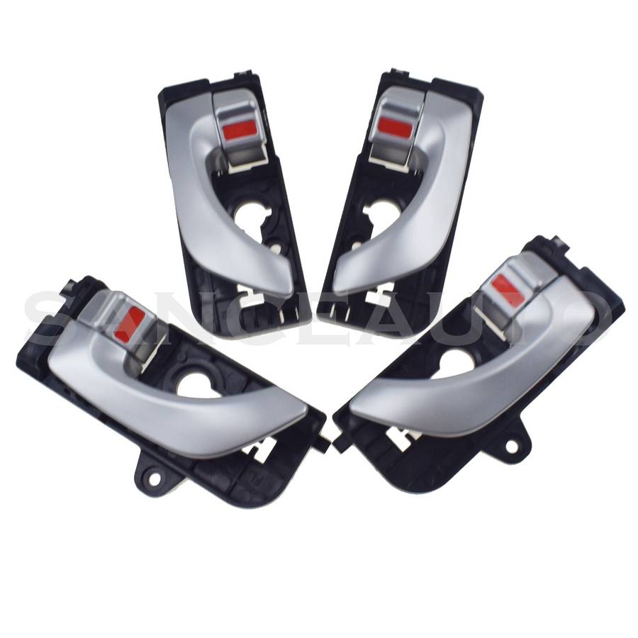 Silver Inside Interior Door Handle Front Rear LH RH For 2005-2008 Hyundai Sonata
