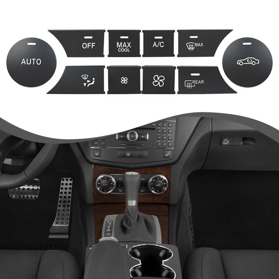 LHD A/C Climate Control Switch Button For Mercedes C GLK C204 W204 D Type
