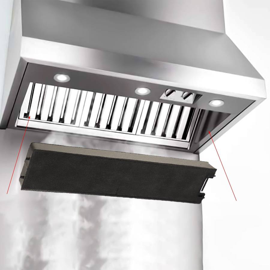 Activated Carbon Filter Set For Miele Cooker Hoods DKF13 6485741 Models