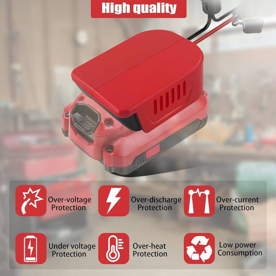 14AWG for Power Wheel Adapter for Craftsman 20V Li-ion Battery Switch & Fuses
