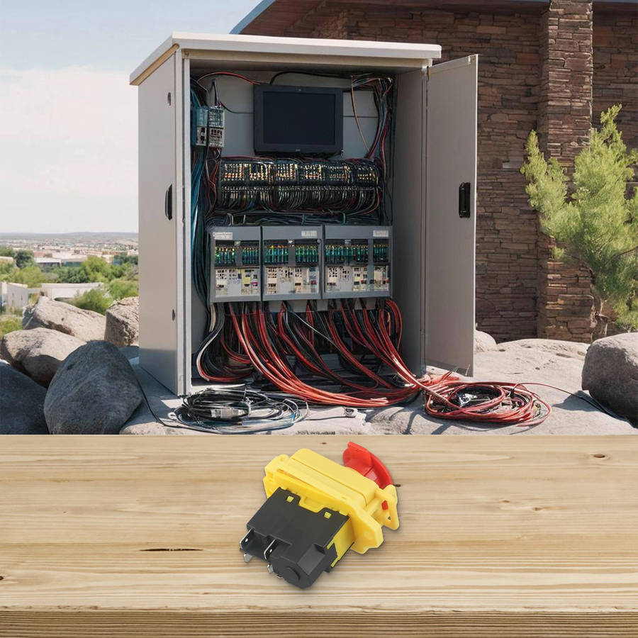 5Pin Electromagnetic Pushbutton Switch KJD17B For Safe Lathe Operation