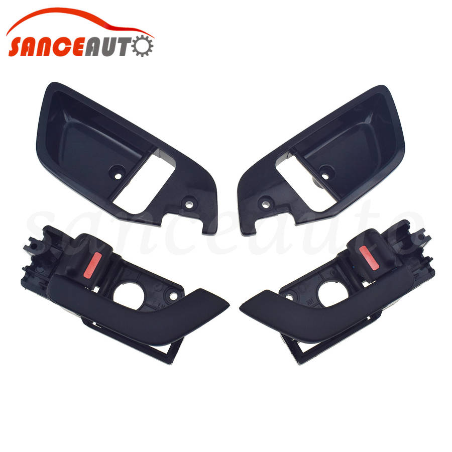 4pc Inside Interior Door Handle & Cover Right Left for Hyundai Tiburon 2003-2008