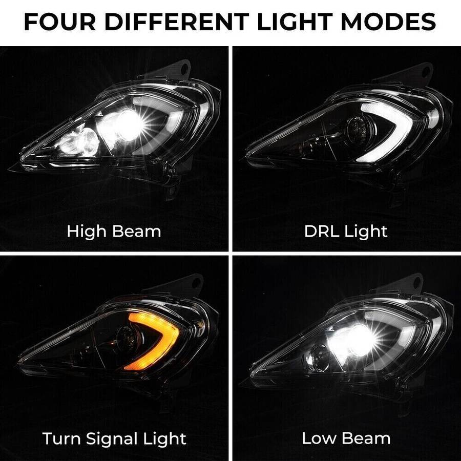 LED Headlights DRL Turn Signal 2006-2023 For Yamaha YFZ 450 Raptor 350 700 700R