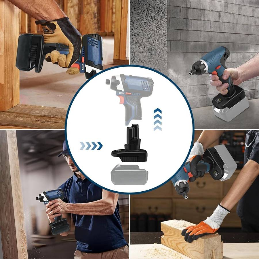 Adapter for Makita 18V Li-ion Battery Converter to for Bosch 12V Power tools