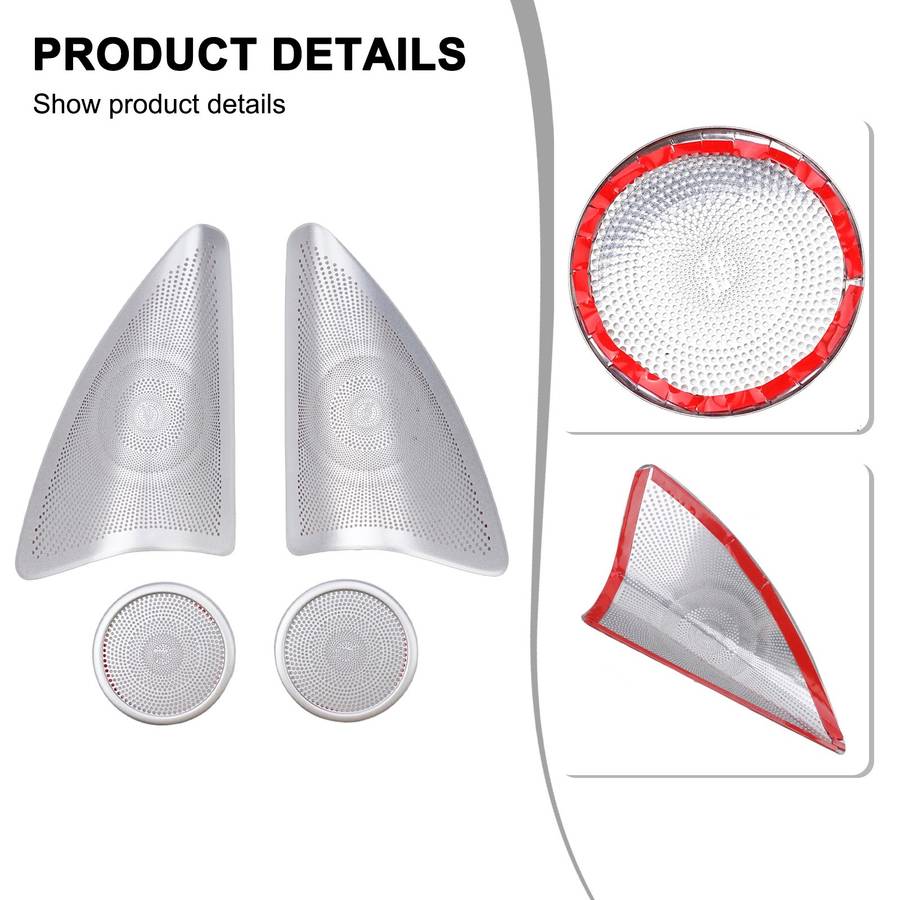 Auto Door Speaker Cover Trims For Mercedes W166/GLE ML For X166/GLS GL-CLASS New