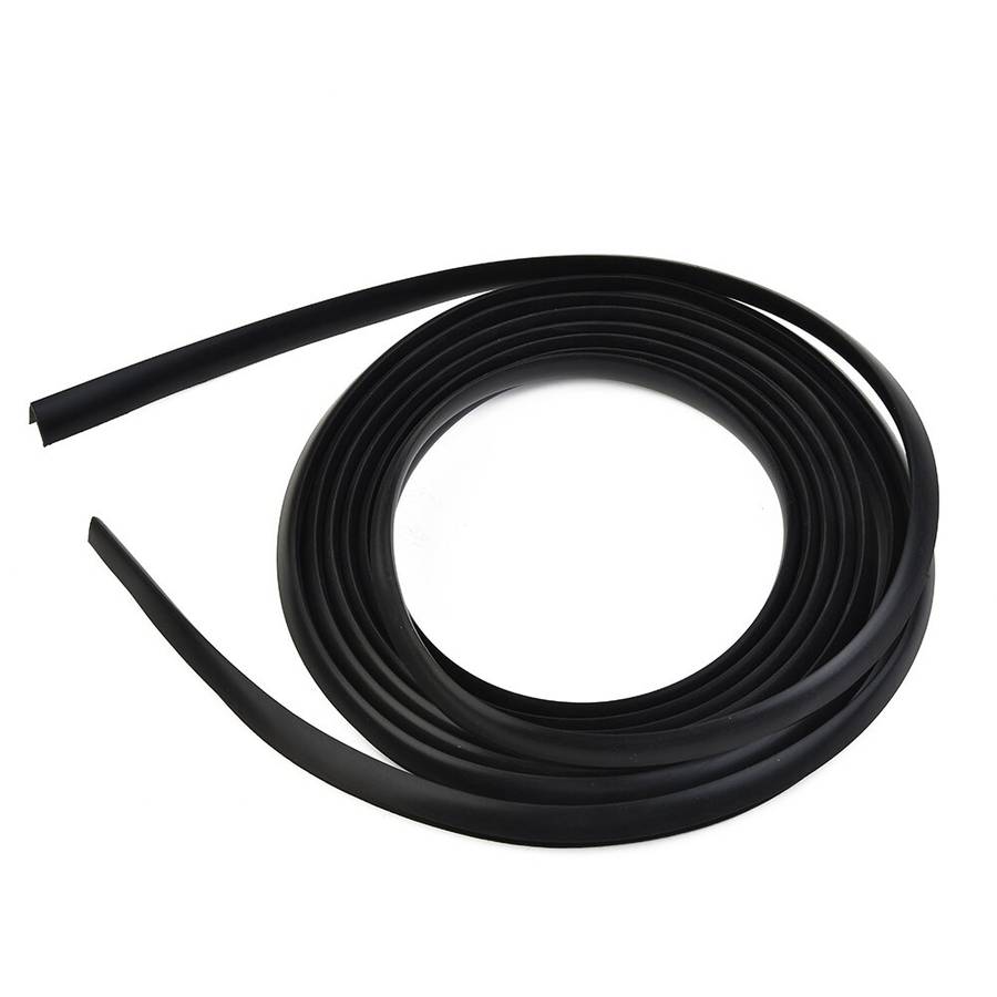 4m V-Type Car Seal Strip For Auto Car Side Glass Rubber Black Parts