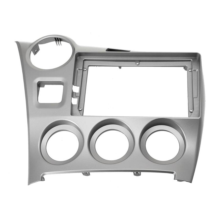 9-inch Car-Radio Stereo Fascia Frame Panel,Silver For Toyota For MATRIX 2009-14
