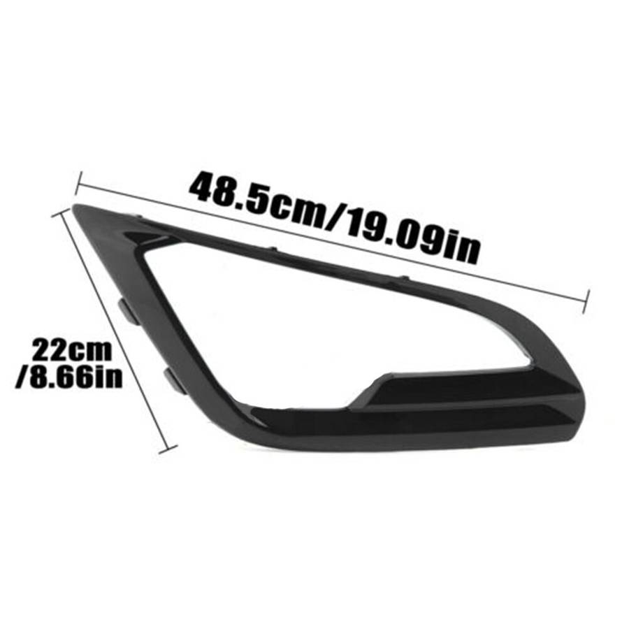 Right Passenger Side Front Bumper Fog Light Cover Bezel For-Ford EcoSport 18-21