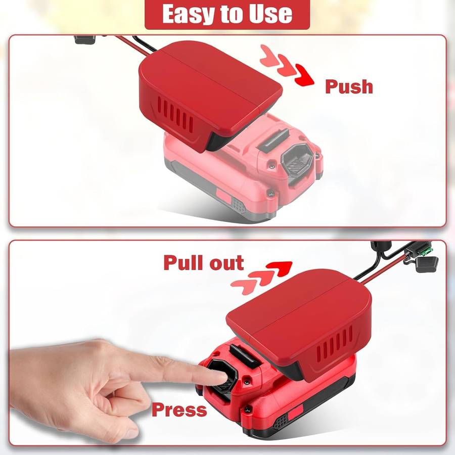 14AWG for Power Wheel Adapter for Craftsman 20V Li-ion Battery Switch & Fuses
