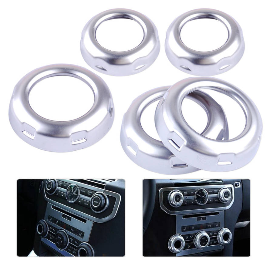 5x Dashboard Console Switch Button Ring Cover Trim Fit for Land Rover Discovery