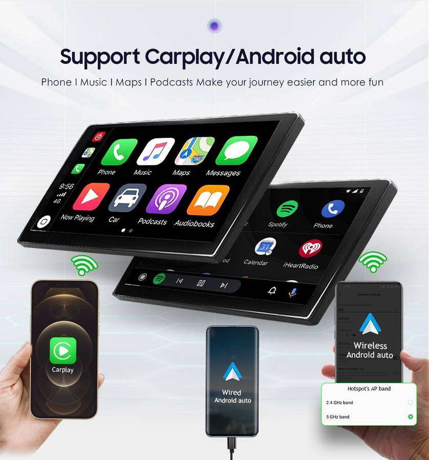 Octa-Core 64GB Android 10.1" GPS Radio CarPlay Auto DSP For Toyota Camry 2012-14