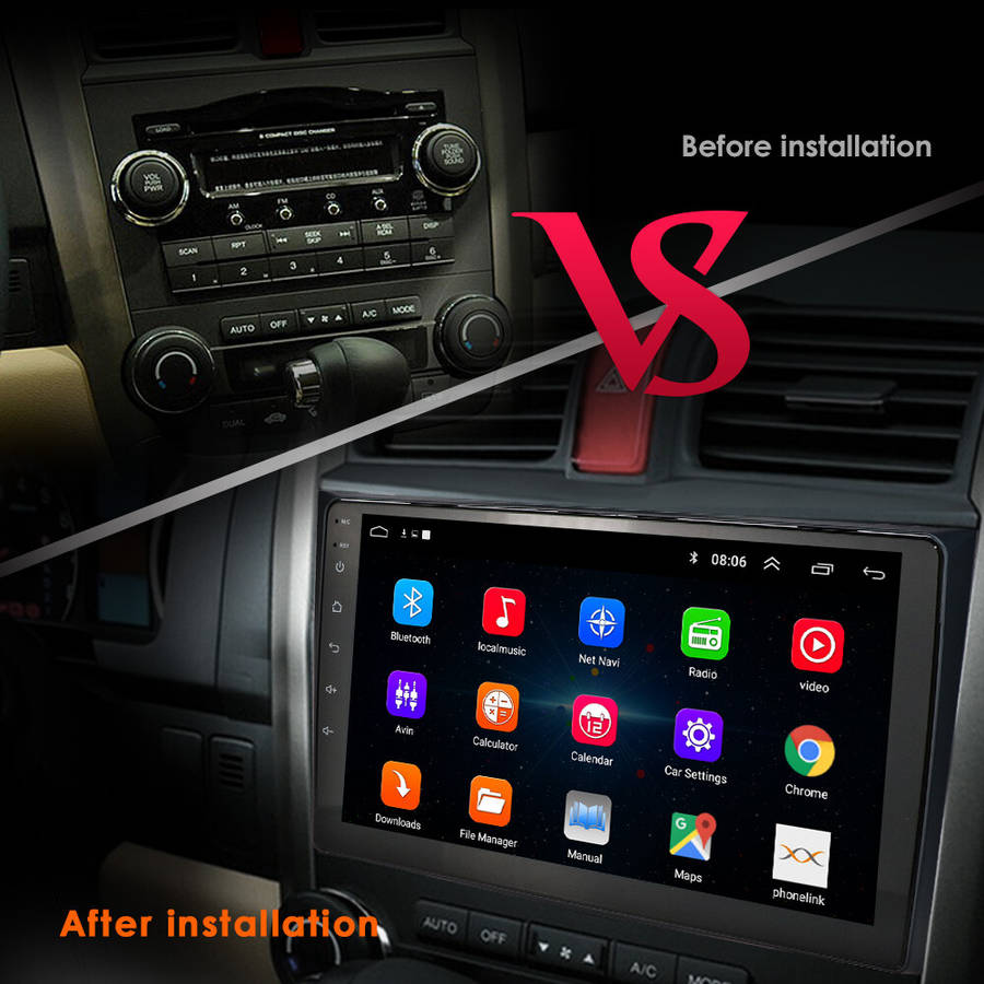 9" For Honda CRV 2007 2008 2009 2010 2011 Car Radio GPS Navigation 16G Android10