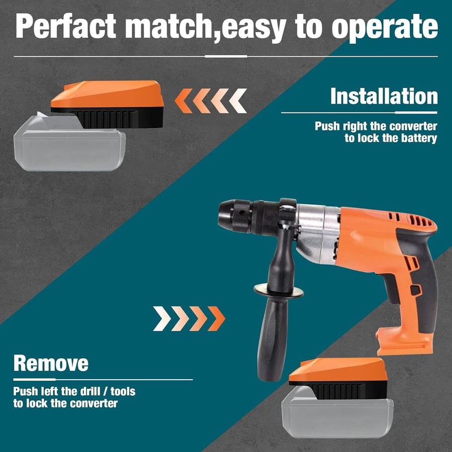 Adapter for Fein 18V Tools for Makita 18V Battery to for Fein 18V Cordless Tool