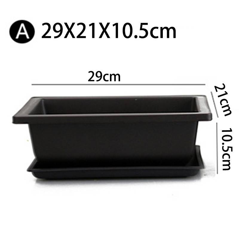 Large Size Flower Pot Rectangle Bonsai Nursery Balcony Garden Container