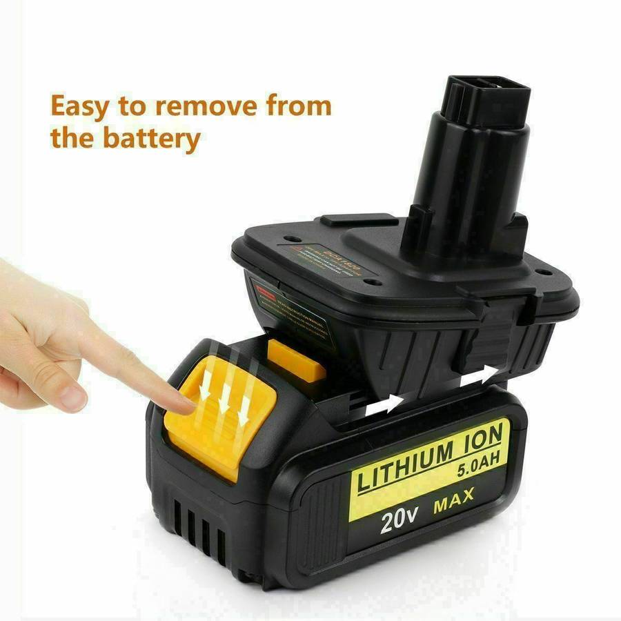DCA1820 Adapter For DeWalt 20V Li-Ion Battery DCB206 To 18V NiCad NiMh Battery