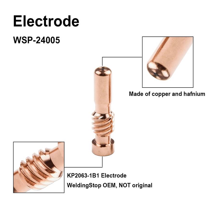 11pcs For Electric-ProCut 25 /55 /80 Torch Electrode Tip KP2062-3B1,KP2065-1/NEW