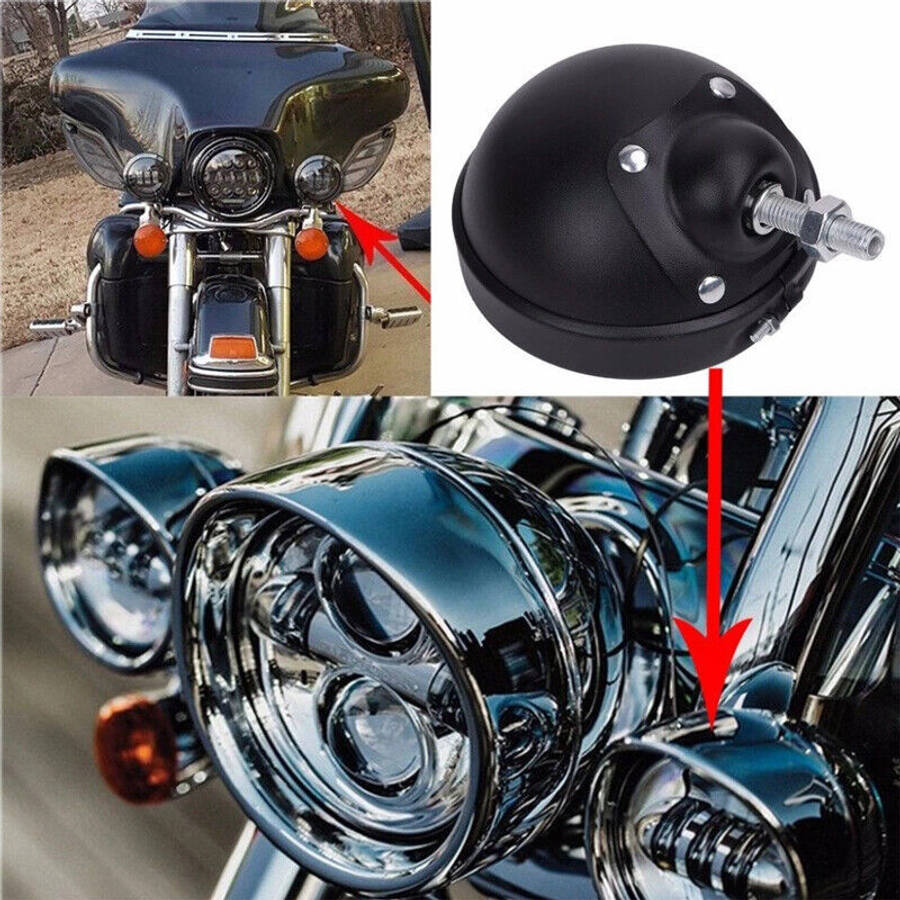 4.5" Spot Fog Passing Lights with Auxiliary Lights Housing For Harley Davidson