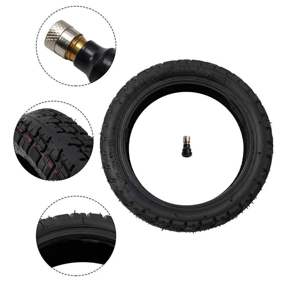 8 1/2*2 Electric Scooter Tire 50/75-6.1 Off-road Tubeless Tyre For