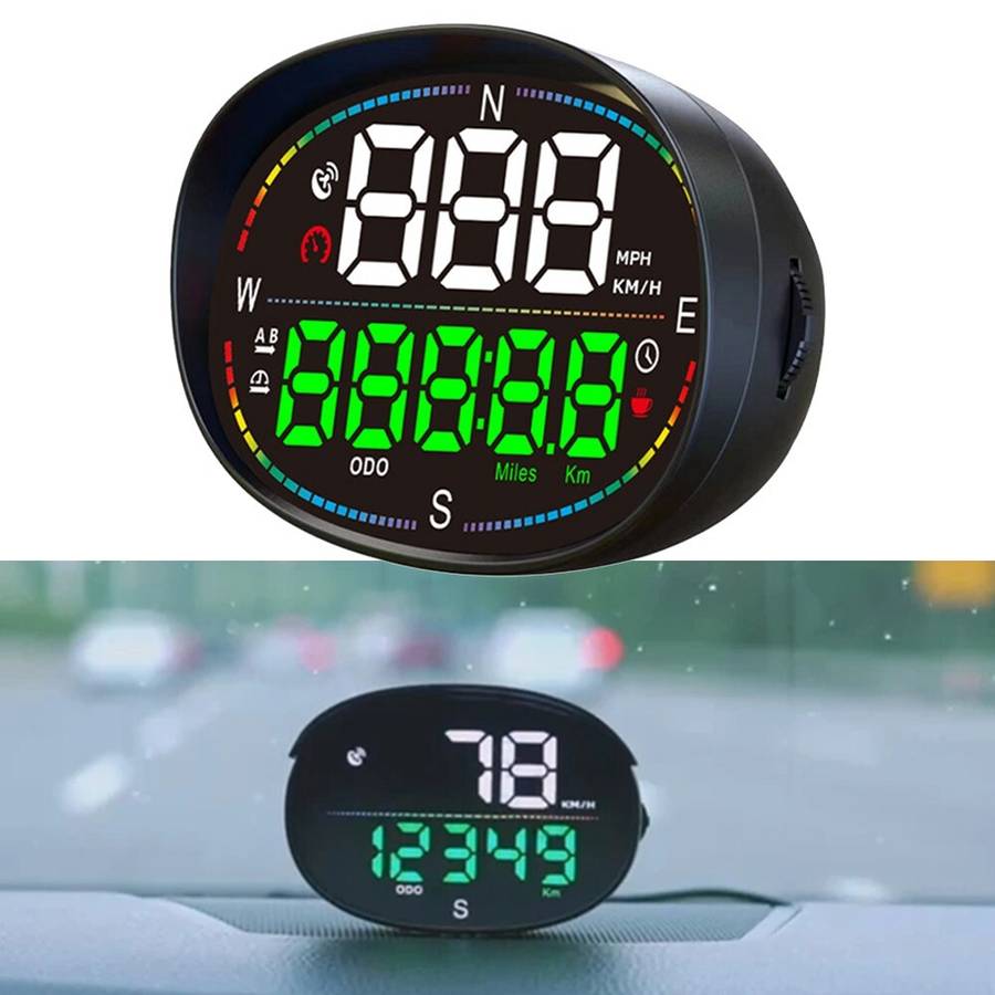 Portable GPS Speedometer Odometer Meter Sturdy Design Driving Times Display