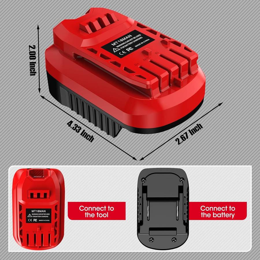 Adapter For Makita 18V Li-ion Battery Convert To for Craftsman 20V Tool MT18MAN