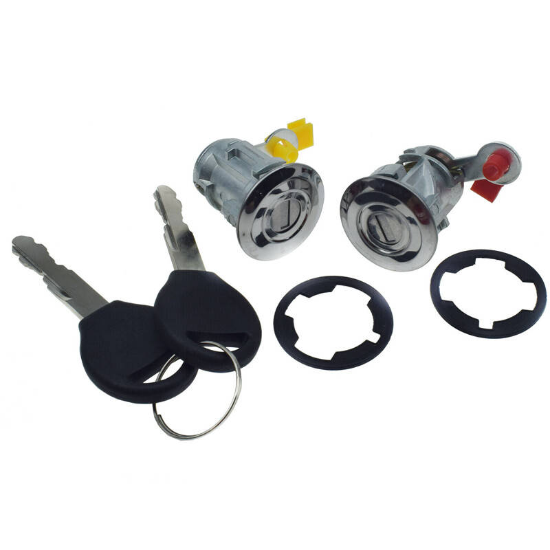 Set Car Door Lock Cylinder Key & Gasket Fit for Nissan Altima Frontier Xterra