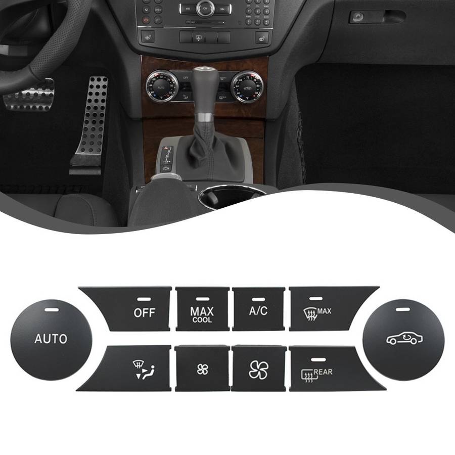 LHD A/C Climate Control Switch Button For Mercedes C GLK C204 W204 D Type