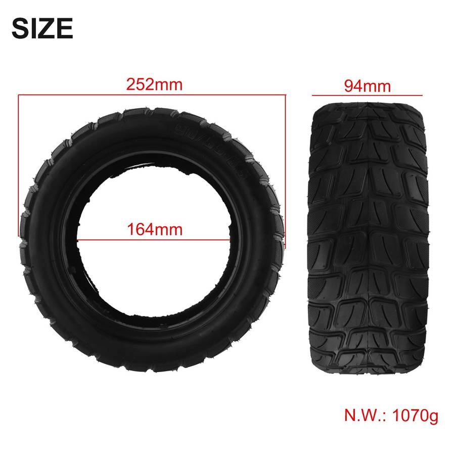 10inch 90/55-6.5 Off-Road Tubeless Tire For Electric Scooter Vacuum Tyre