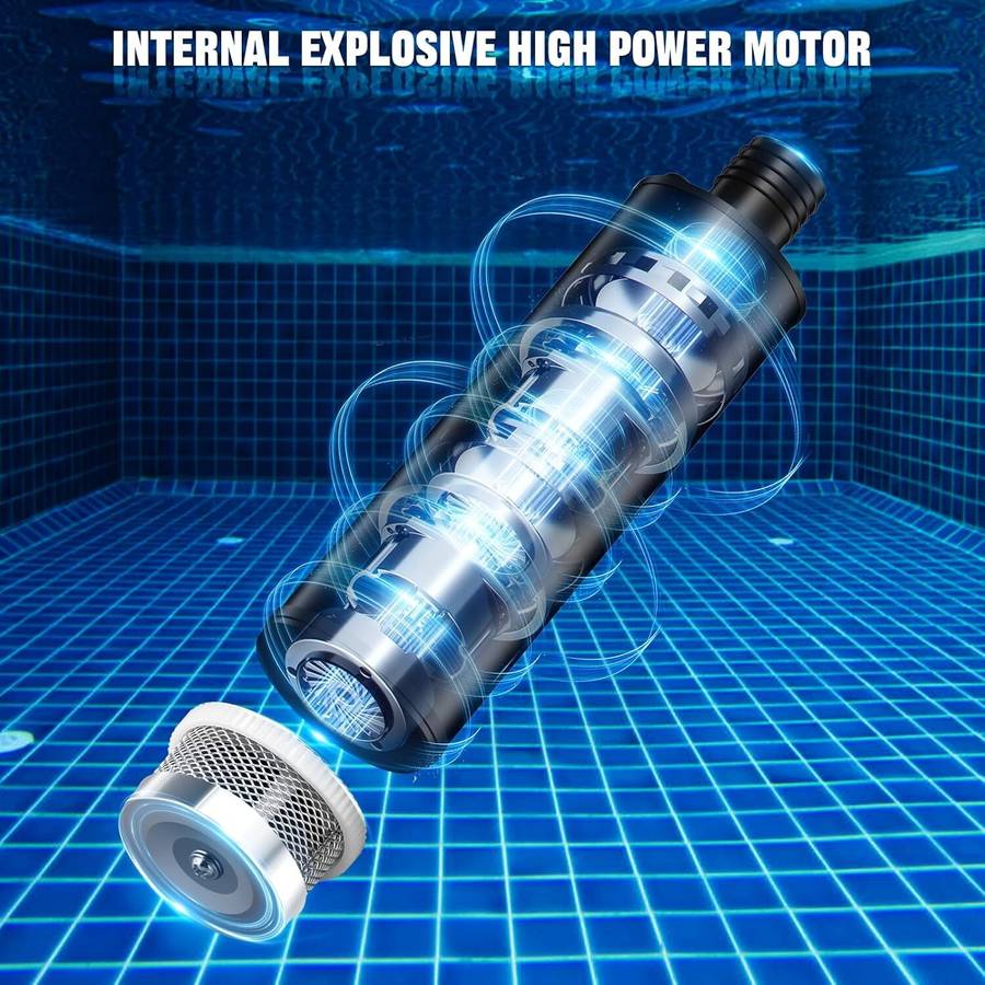 Portable Water Pump For Bosch 18V GBA Battery 500GPH with Sediment Filters Pool