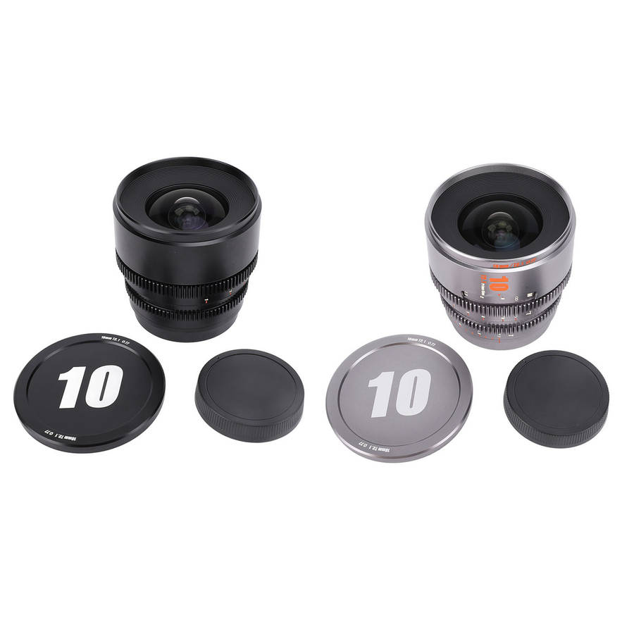 Cinema Lens 10mm APS C 260 Deg Ultra Long Focus Large Aperture E Mount Camera