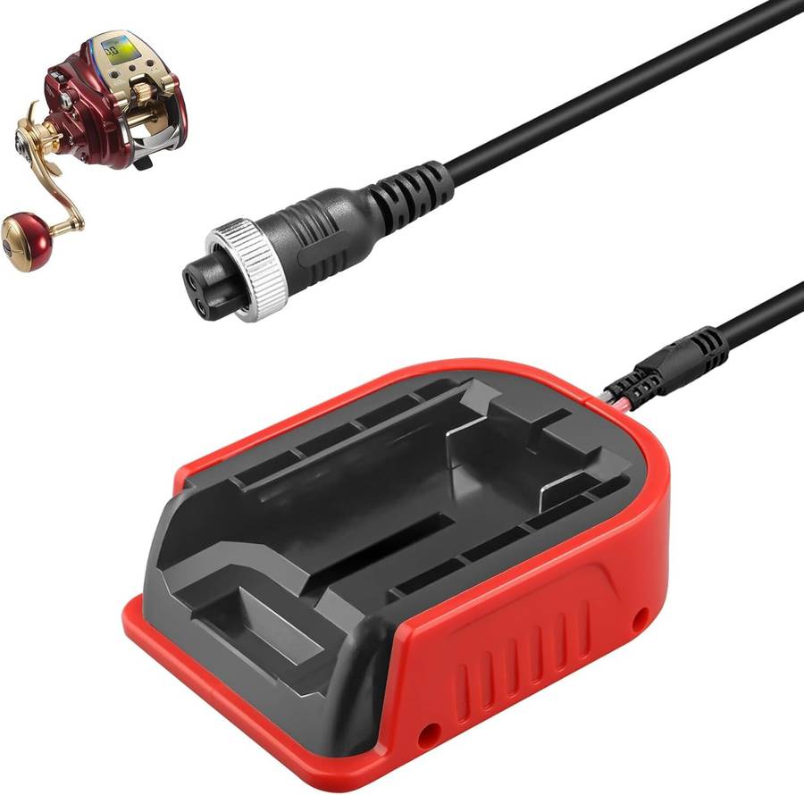 Electric Fishing Reel Batterty Adapter for Craftsman 20V Work for Shimano 14.4V