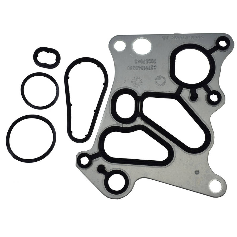 Oil Filter Housing Gasket &O-Rings Set For Mercedes M271 W204 C180 C200 E200 New