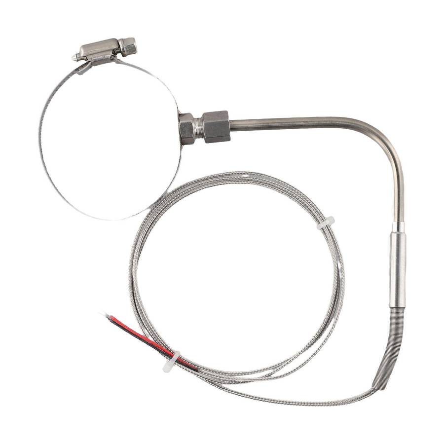Right Angle EGT Thermocouple K Type Temperature Probe With Glass Fiber Cable