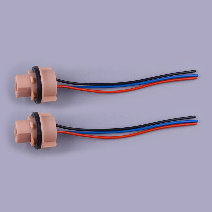 2 x Front Turn Signal Light Lamp Socket Bulb Pigtail Harness Fit for Nissan