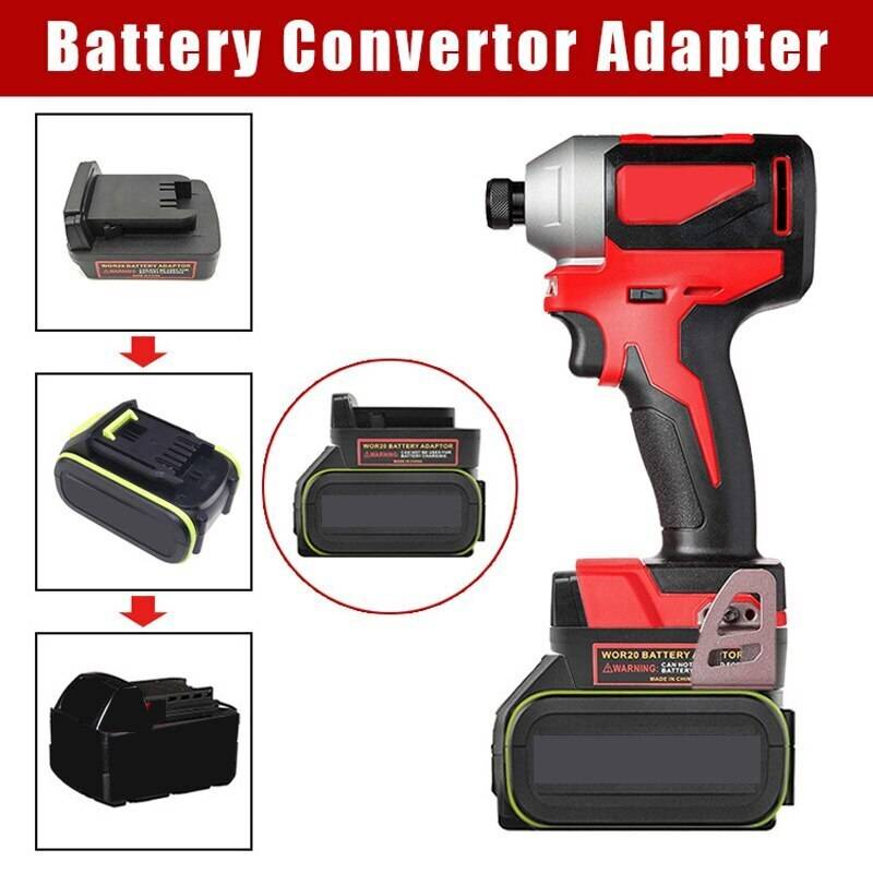 Adapter for Worx 20V 5Pin Li-ion Battery Convert To for Milwaukee 18V Power Tool
