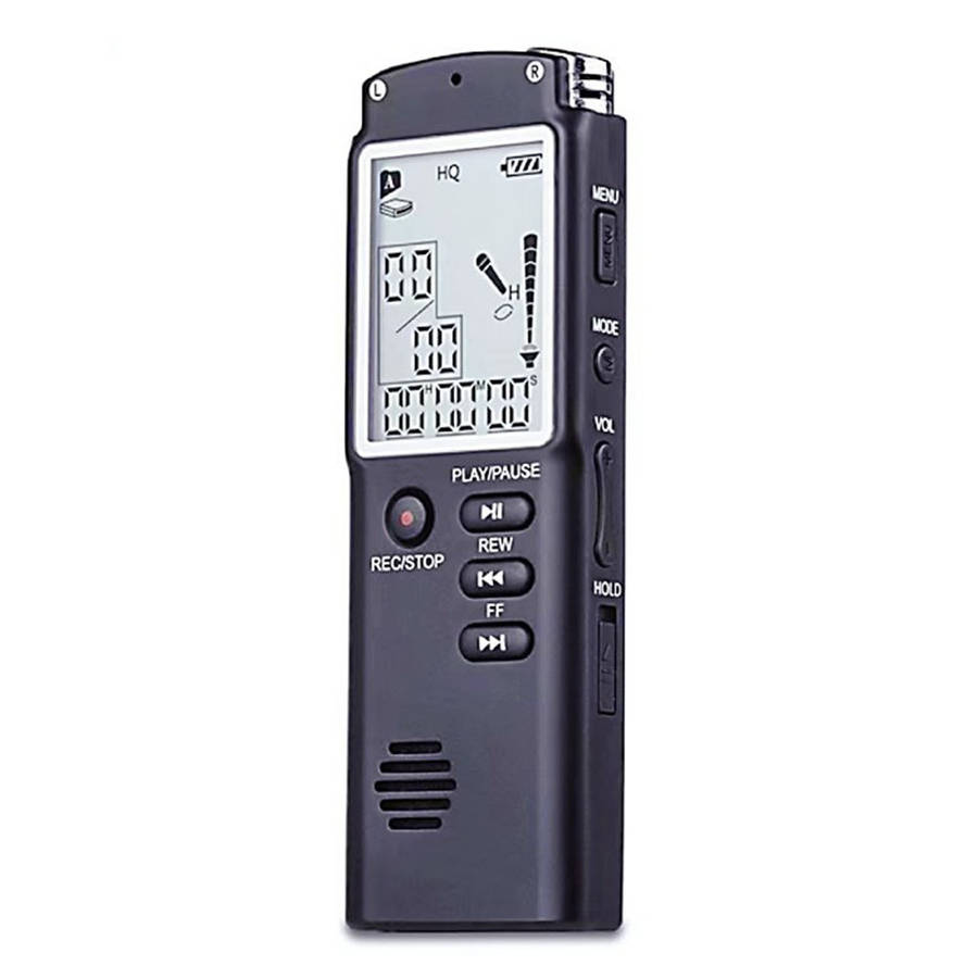 Professional USB Dictaphone Voice Recorder With WAV MP3 Player Functionality