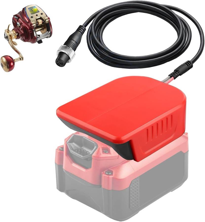 Electric Fishing Reel Batterty Adapter for Craftsman 20V Work for Shimano 14.4V