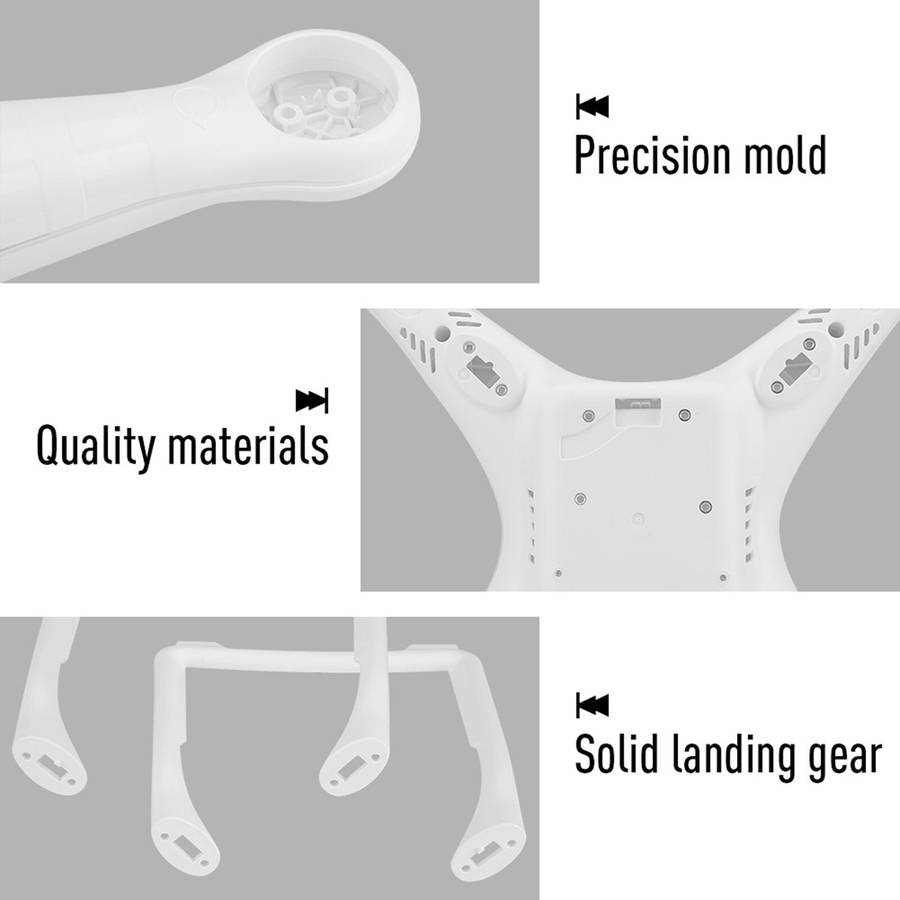 1pc Drone Body Shell Frame 2pcs Landing Gears For Phantom 3 Professional