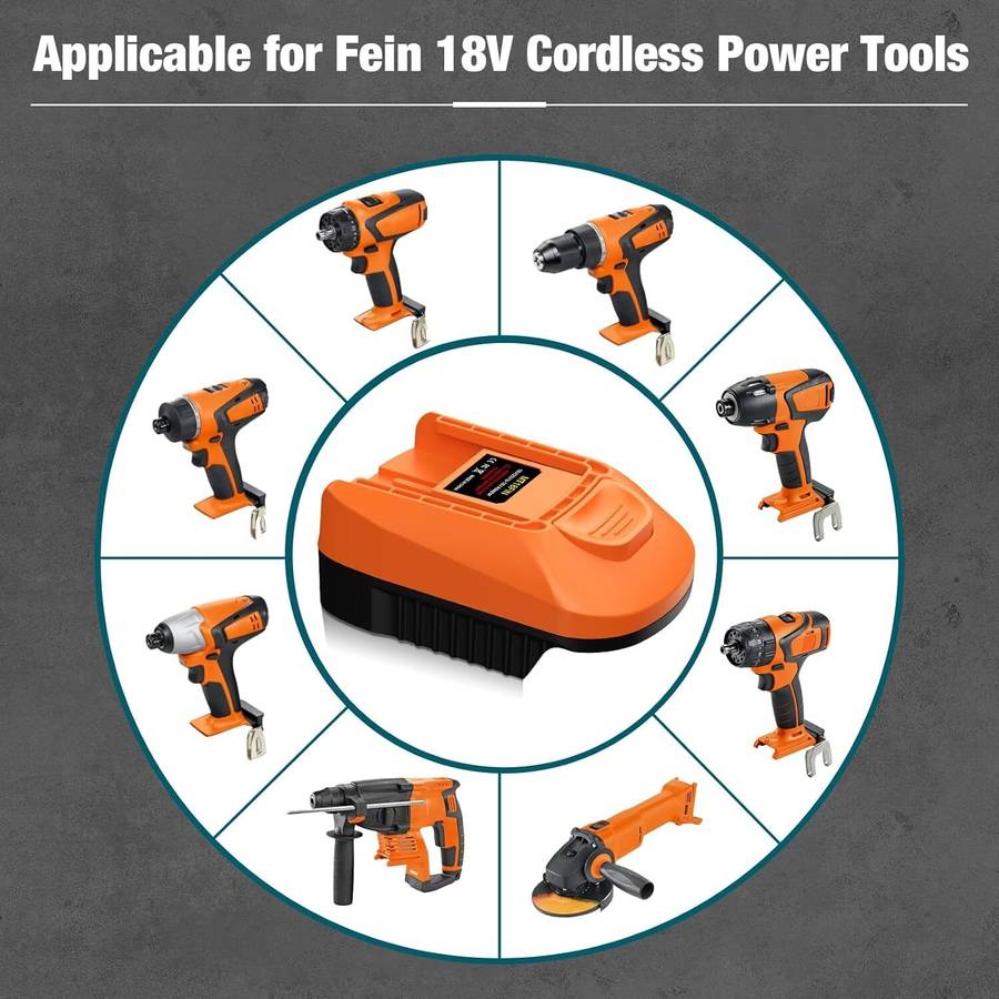 Adapter for Fein 18V Tools for Makita 18V Battery to for Fein 18V Cordless Tool